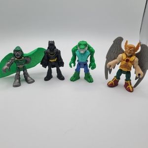 Imaginext DC Super Friends Dr. Doom Batman Killer Croc Hawkman